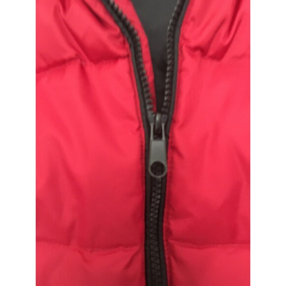 Op Men's Burgundy Athletic Full Zip Puffer Vest Jacket Lined Size XL - Picture 4 of 11